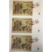 AUSTRALIA 1976 . ONE 1 DOLLAR BANKNOTES . KNIGHT/WHEELER . CONSECUTIVE FIVE